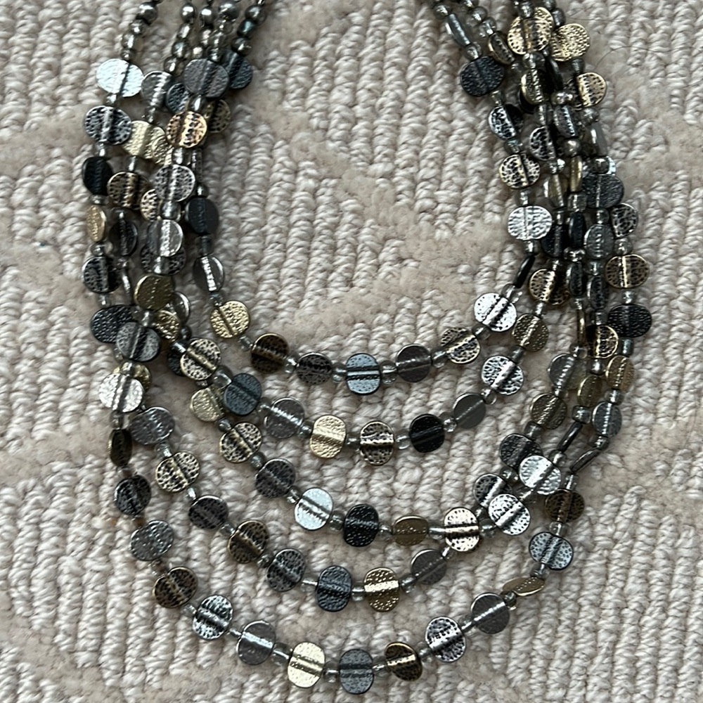 NWT Chicos multi-metal necklace